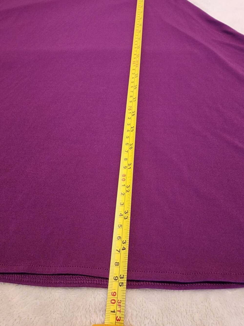 Jessica Purple Cap Sleeve V-Neck Dress Size 10 - Picture 9 of 9